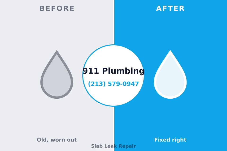 Before and after: plumbing repair Burgettstown, PA
